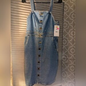 Levi's NWT jean skirt overalls